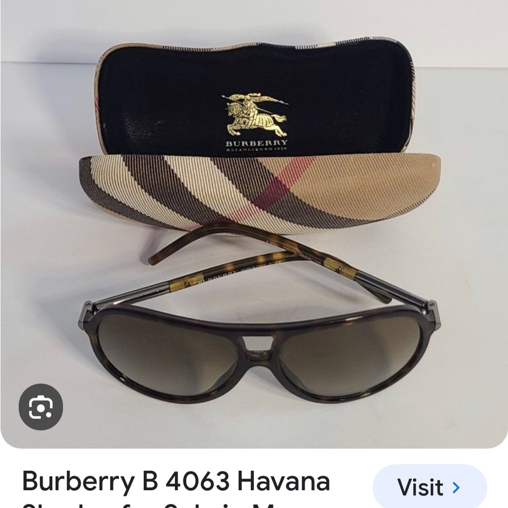 Burberry Tortoise Aviators 0463 Havana with case